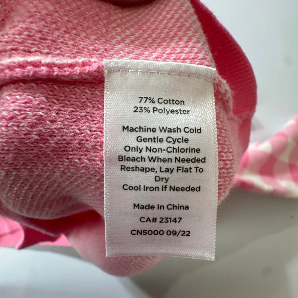Talbots Petite Pink Gingham Buffalo Check Button Front Cardigan Sweater LP